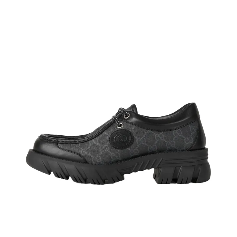 GUCCI Lace Up Gg Monogram Black-0