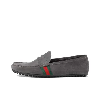 GUCCI Gommino Loafers Men Gray
