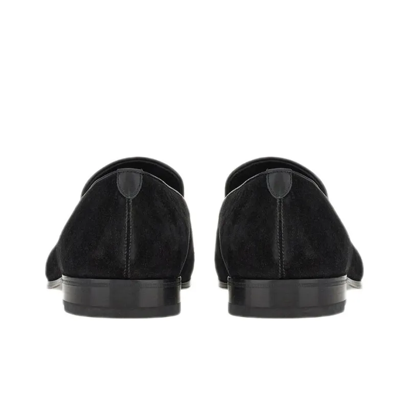 FERRAGAMO GANCINI Loafers Men's Black-4