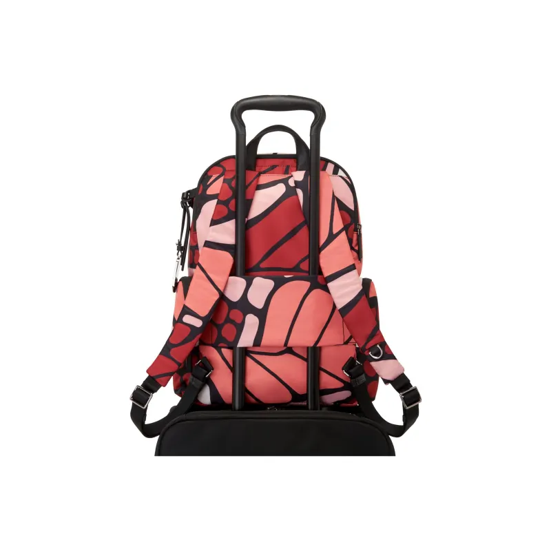 TUMI Voyageur Fabric Backpack Women's Orange & White-6
