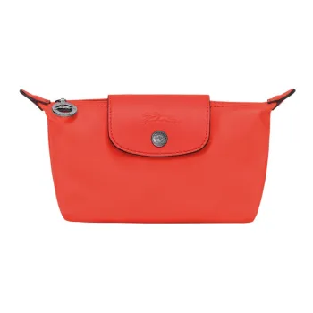 LONGCHAMP Le Pliage Xtra Cow Leather Makeup Bags Clutches Women's Orange