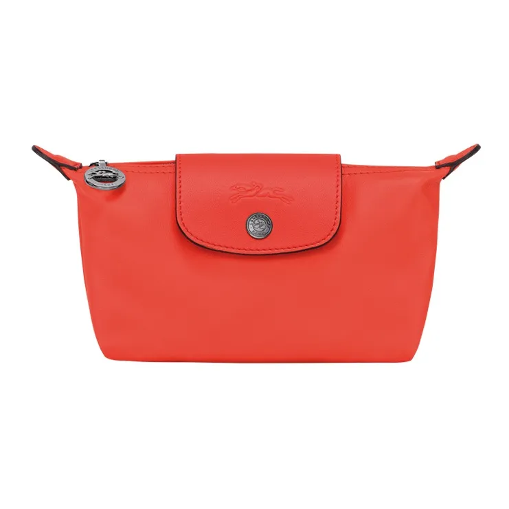 LONGCHAMP Le Pliage Xtra Cow Leather Makeup Bags Clutches Women's Orange-0