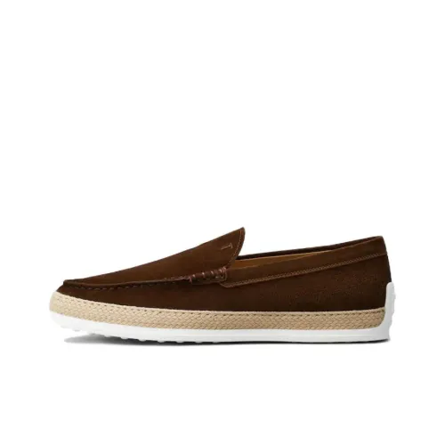 TOD'S Almond-toe Suede Loafers