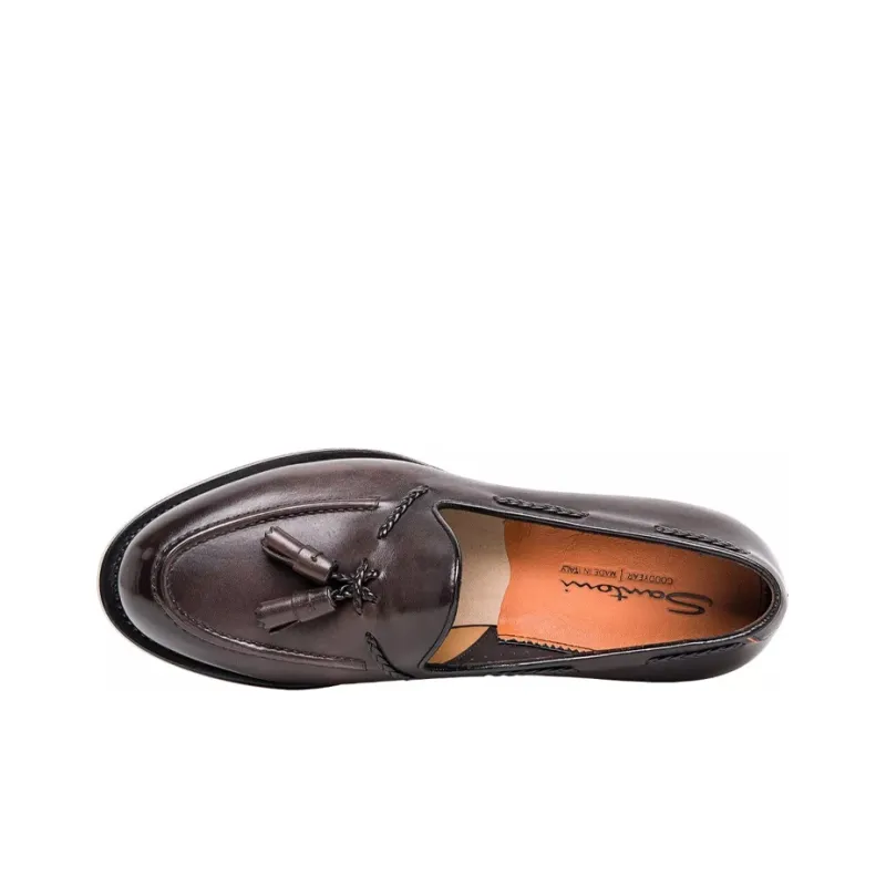 Santoni Loafers Men Low Top Brown-3