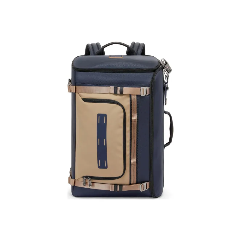TUMI Alpha Bravo Nylon Backpack Men's Blue & Brown-0
