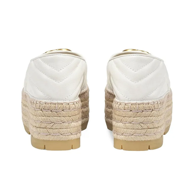 GUCCI Platform Shoes Women's White-4