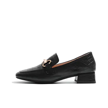 STEVE MADDEN Chunky Heel Casual Single Shoes Women's Black
