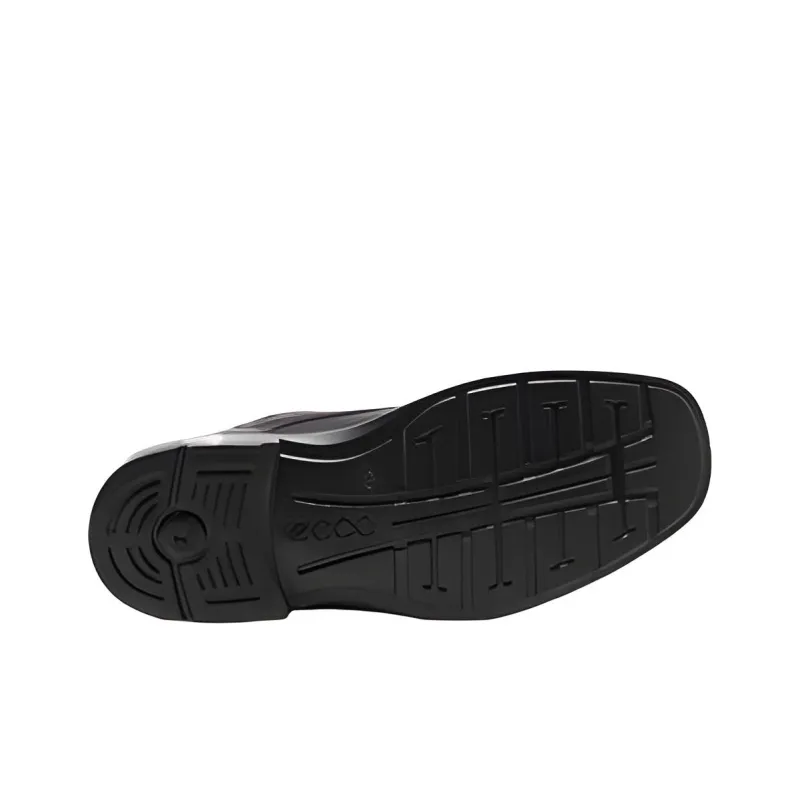 Ecco Casual Leather Shoes Men's Coffee-4