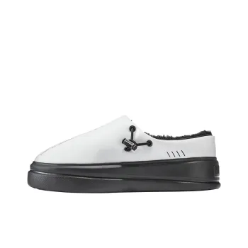 NORVINCY Men's Casual Shoes Unisex Low Top Black White