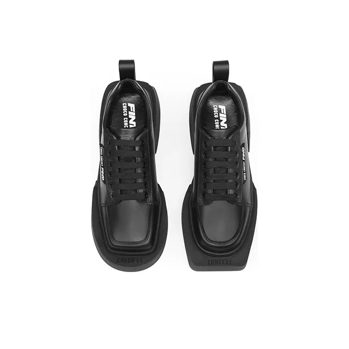 CHOCO CONCERT Low Top Platform Shoes Unisex Black-3