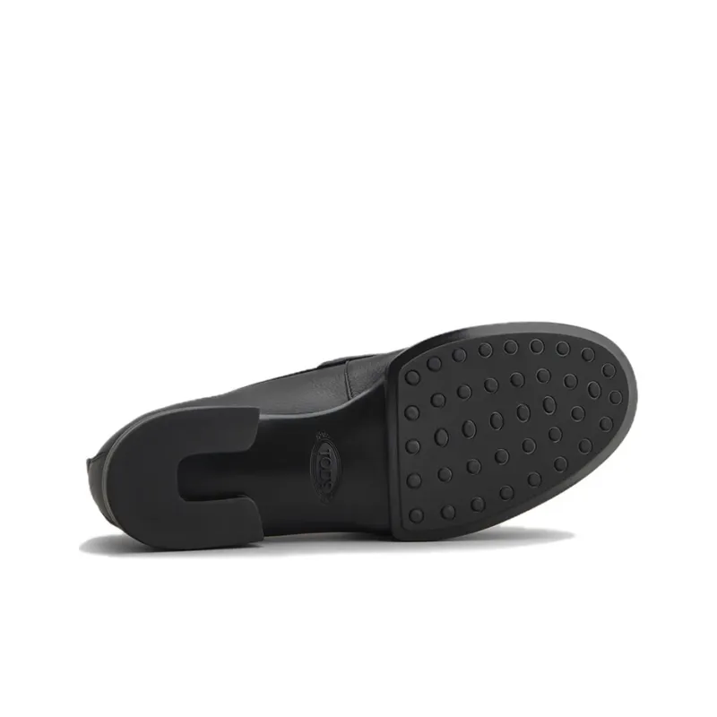 TOD'S Debossed-logo Penny Loafers-4