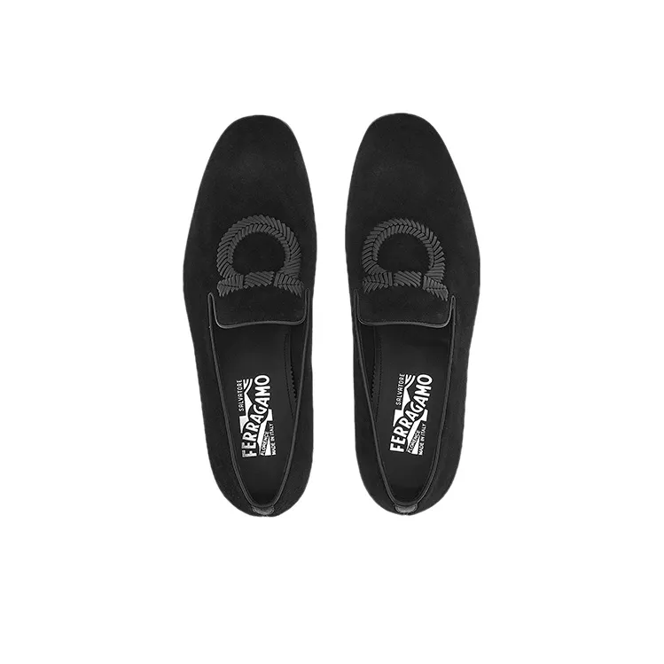 FERRAGAMO GANCINI Loafers Men's Black-3