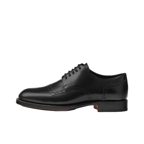 HERMES Dress Shoes Men Low-Top Black