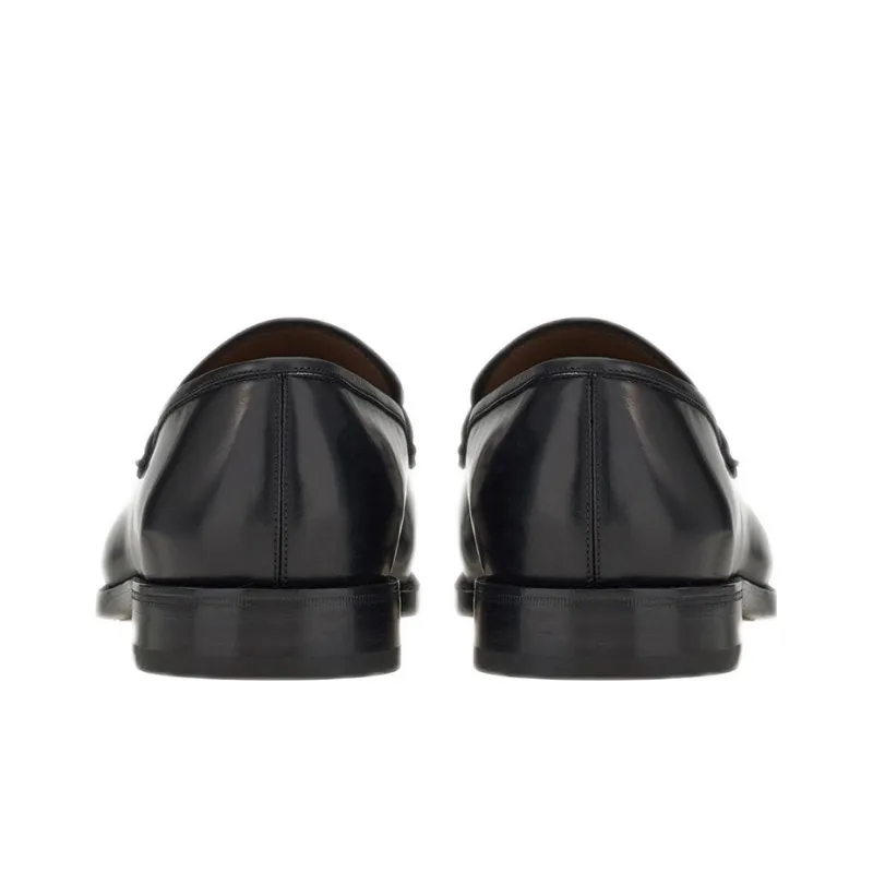 FERRAGAMO GANCINI Mokasin Shoes Men's Black-3