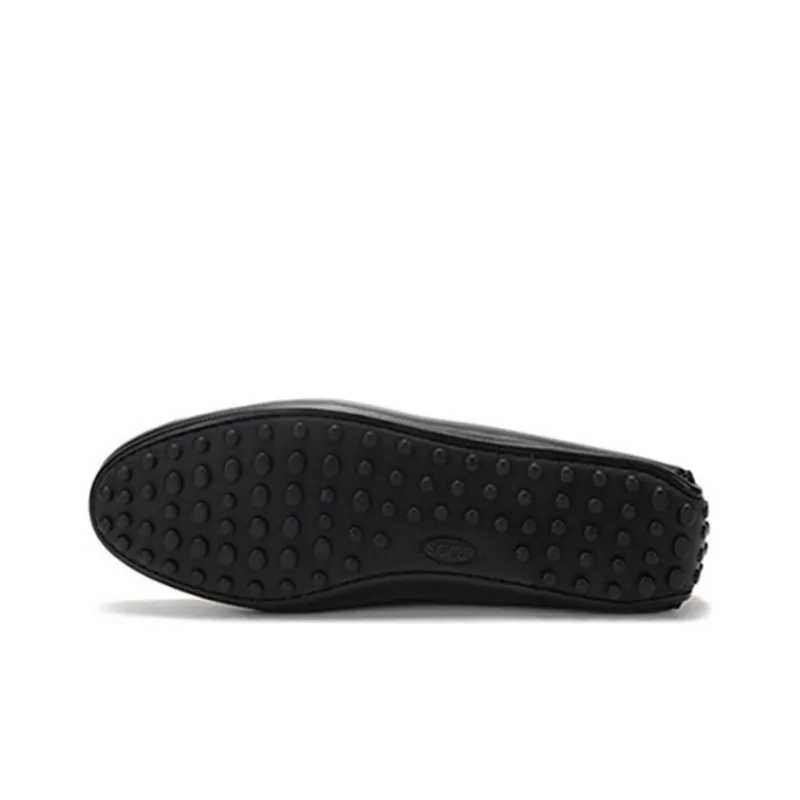 TOD'S Logo plaque Leather Loafers-5
