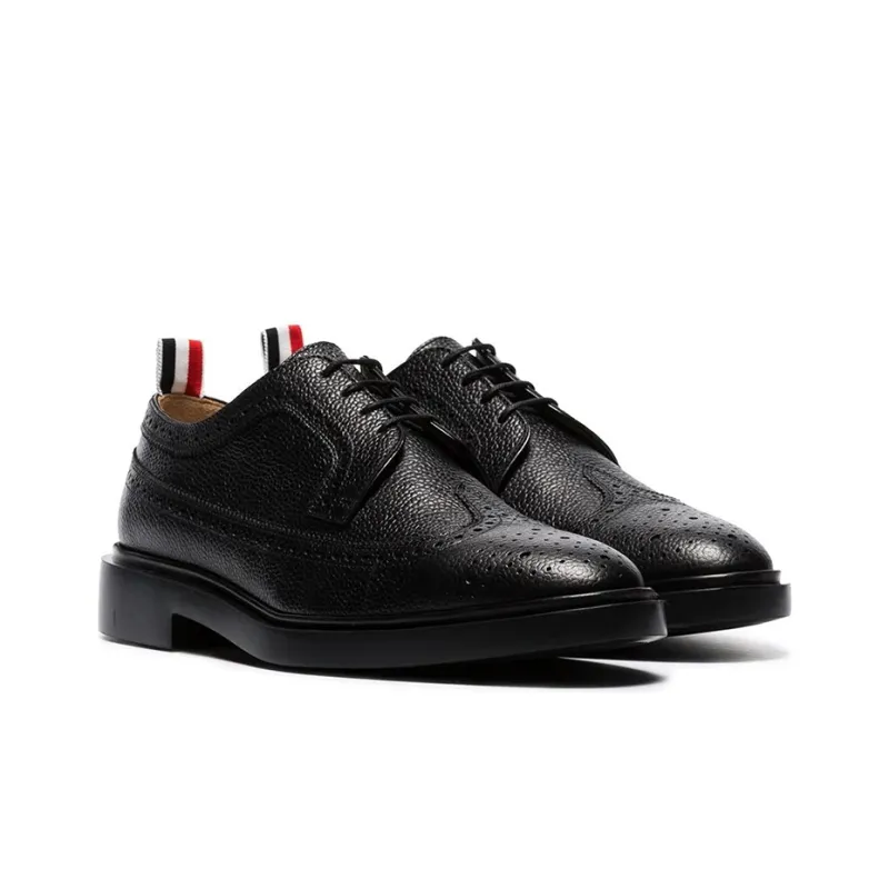 THOM BROWNE Longwing Almond Toe Derby Shoes-2