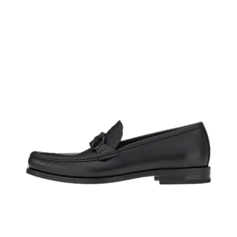 Ferragamo Gancini Men's Casual Shoes Men Low-Top Black-0