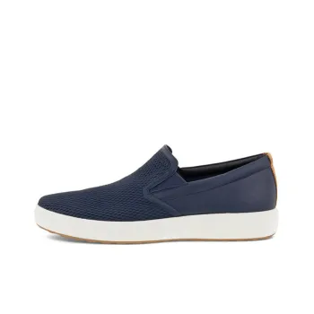 Ecco Soft Cool Slip on Casual Shoes Men's Ocean Blue