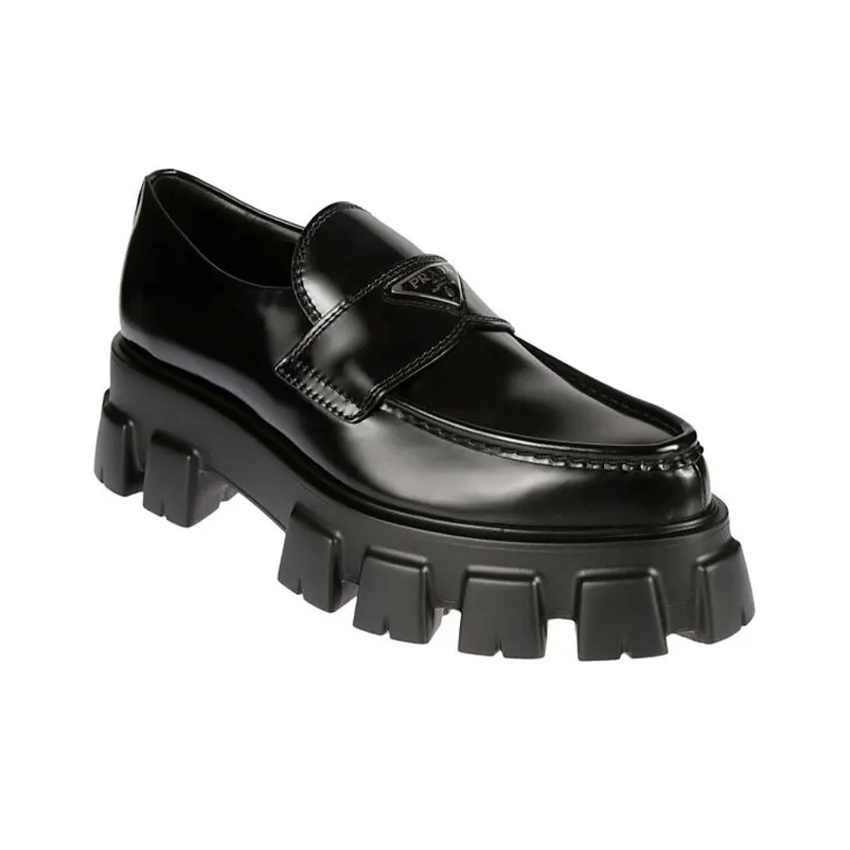 PRADA Monolith Platform Shoes Men's Black-1