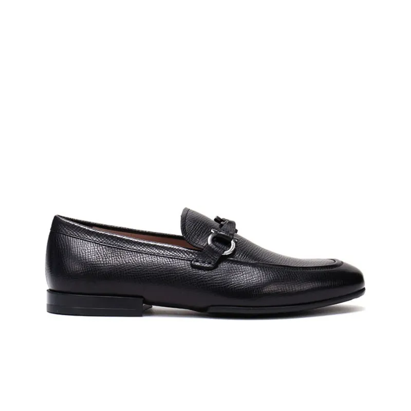 FERRAGAMO Barry Series Dress Shoes Men's Black-1