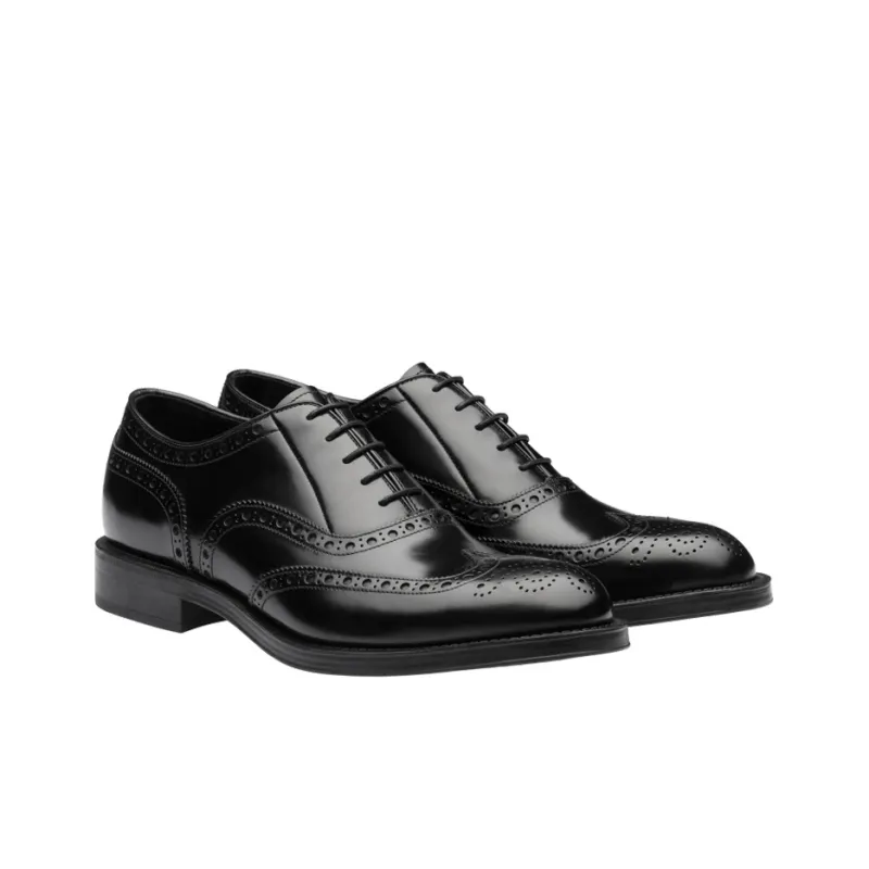 PRADA Dress Shoes Men Low-Top Black-1