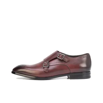 BALLY Dress Shoes Men Low Top Red