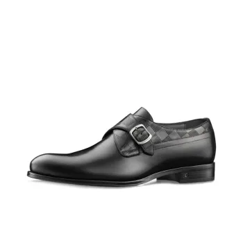 LOUIS VUITTON Haussmann Buckle Shoes 'Black'