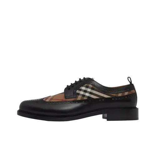 Burberry Vintage Check Panelled Lace-Up Derby Shoes