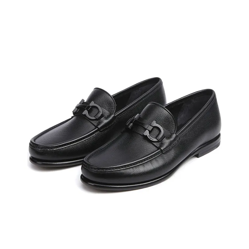 FERRAGAMO Crown Collection Men's Casual Shoes Men's Black-1
