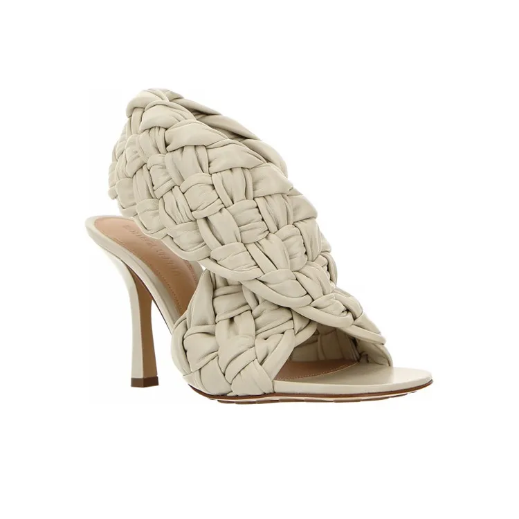 Bottega Veneta One Strap Sandals Women's White-2