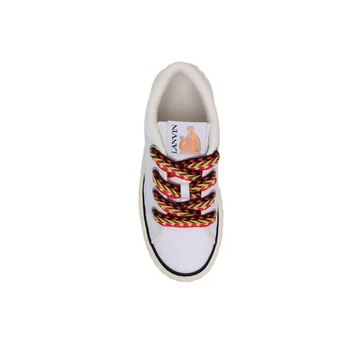 Lanvin Low Top Vulcanized Sneaker White-4
