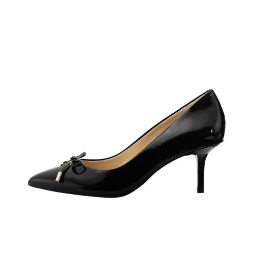 MICHAEL KORS MK Nancy Fle Slim Heel Mary Jane Shoes Women's Black