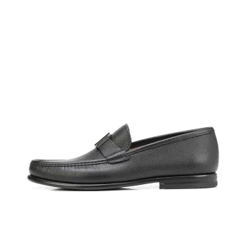 FERRAGAMO GANCINI Men's Casual Shoes Men's Black