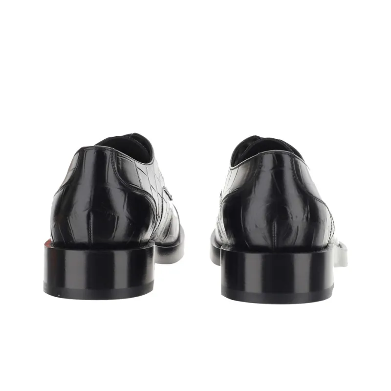 Balenciaga Herre Derby Flat Shoes 'Black'-3