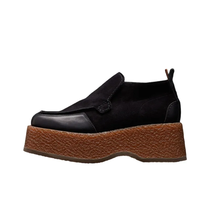 Moncler Alina Platform Shoes Women's Black-0