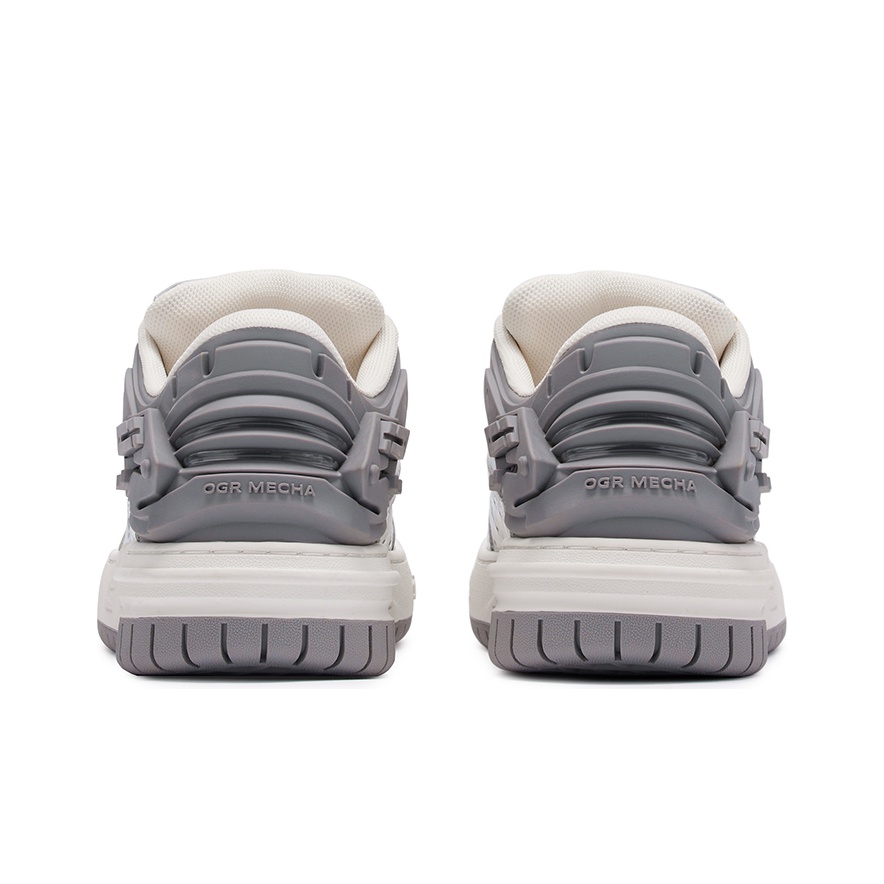 OGR Skateboard Shoes Unisex Low-Top Silver/Gray White US M OGR Skateboard Shoes Unisex Low-Top Silver/Gray White US M