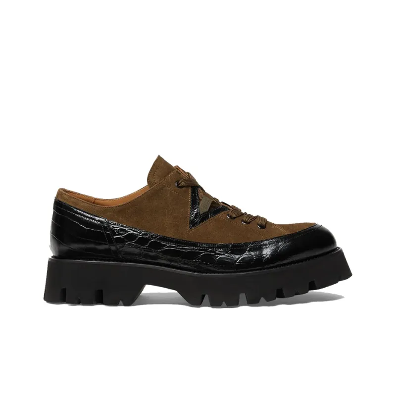 VERSACE Leonidas Men's Casual Shoes Men's Black Brown-1