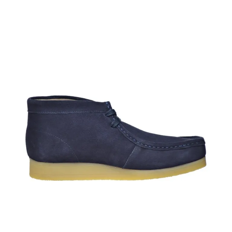 Clarks Stinson Hi Dark Blue Suede-1