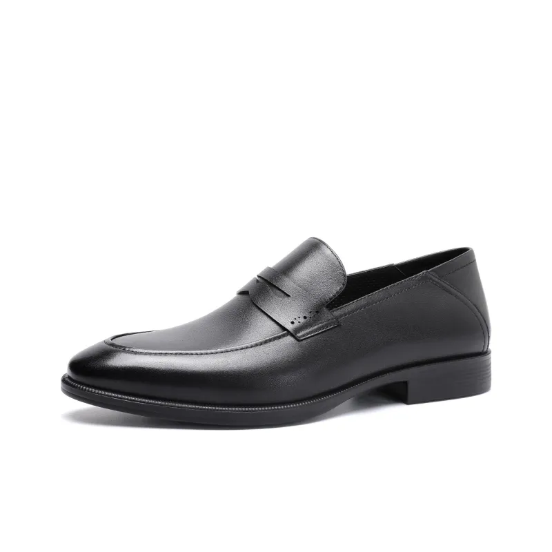 C°BANNER Casual Leather Shoes Men's Black-2
