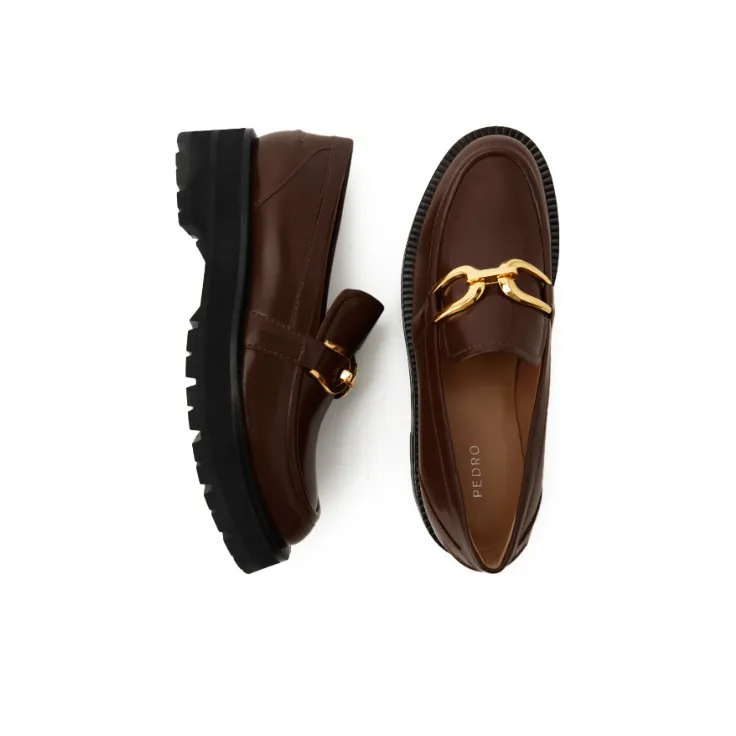 PEDRO Platform Shoes Women's Dark Umber-2