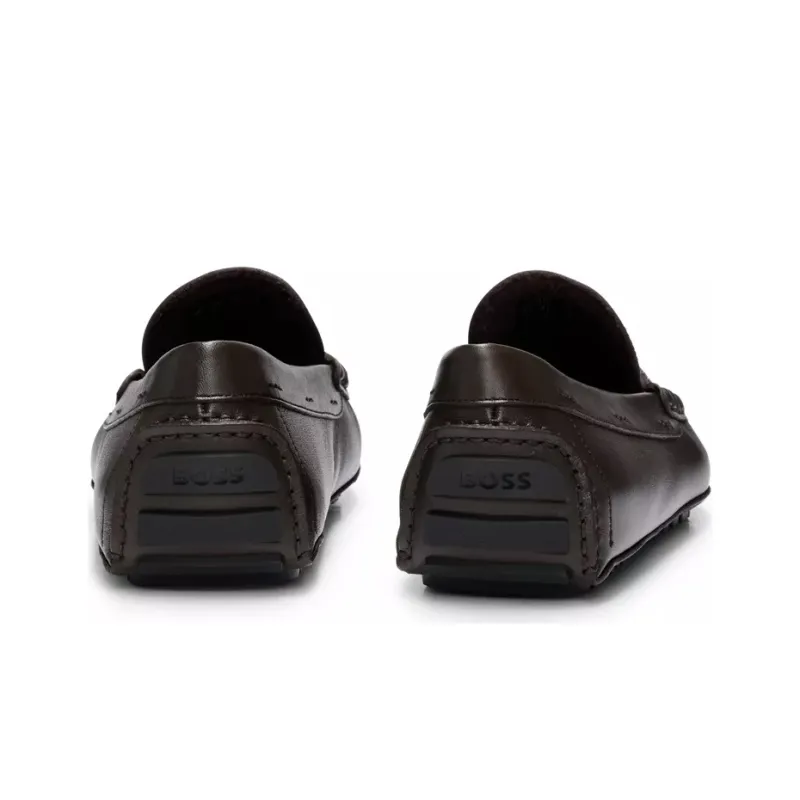HUGO BOSS Mokasin Shoes Dark Brown-3