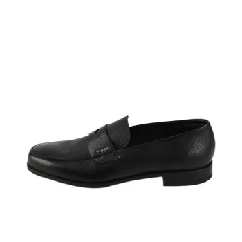 PRADA Saffiano Penny Loafers 'Black' Women's