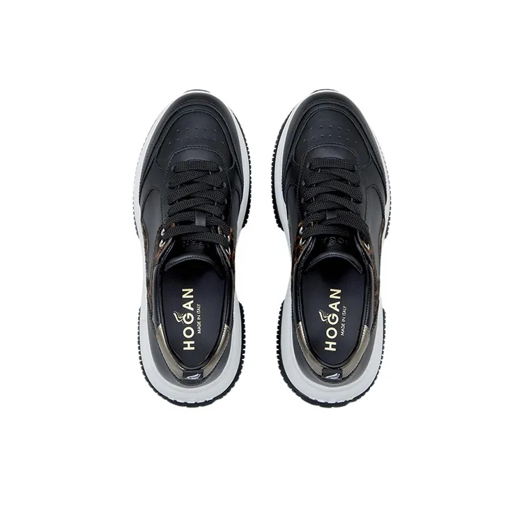 HOGAN Maxi I Active Hogan Low-Top Platform Shoes Women's Black-3