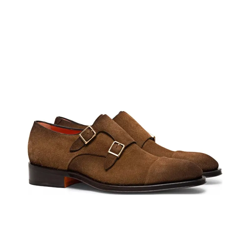 Santoni Double Monk Strap Shoes-1