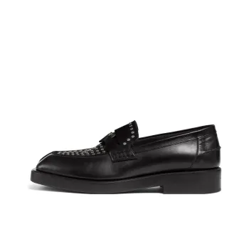 VERSACE Square toe Studded Loafers
