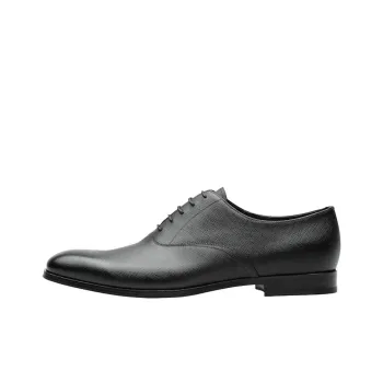 PRADA Saffiano-leather Oxford Shoes