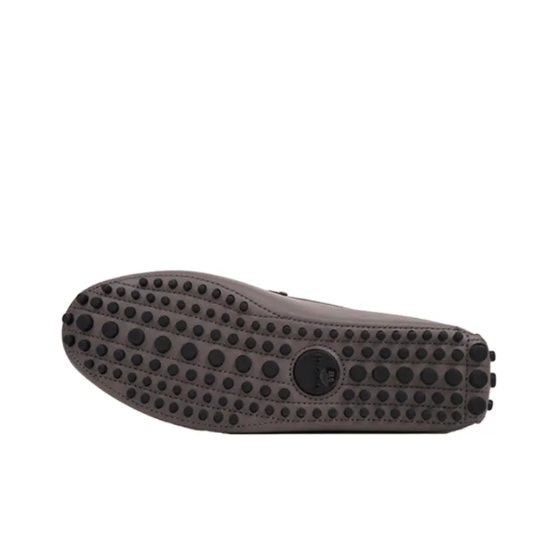 GUCCI Gommino Loafers Men Low Top Gray-3