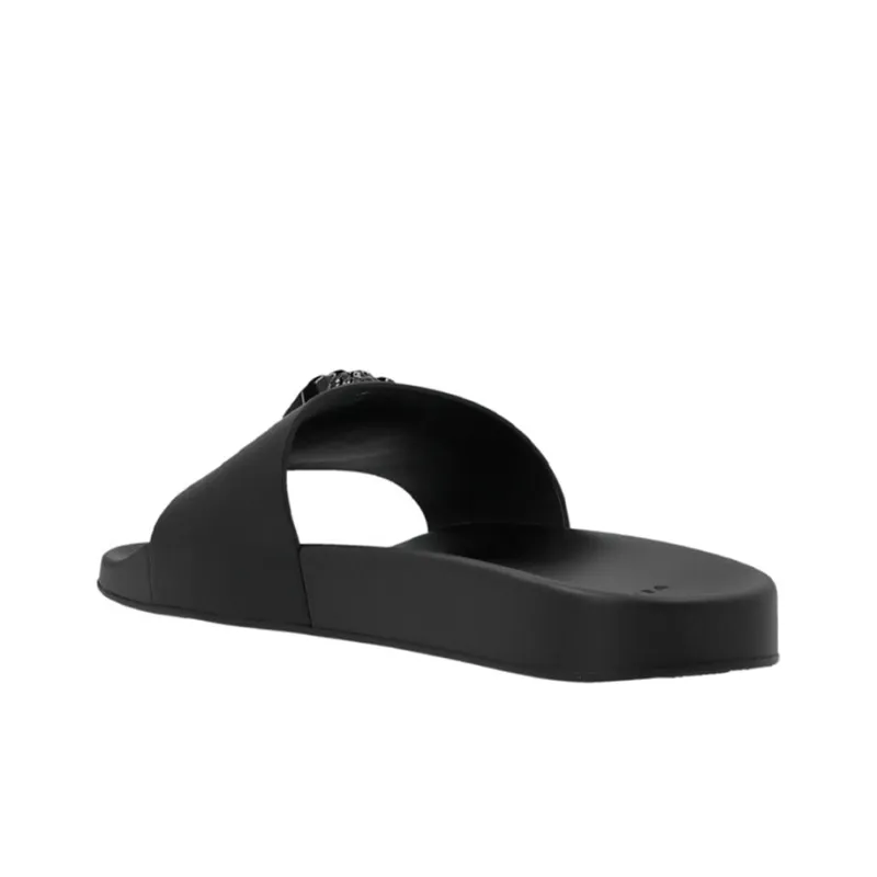 VERSACE Slide Slippers Men's Black-2