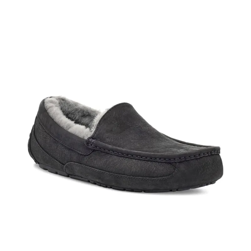 UGG Ascot Matte Slipper Black-2
