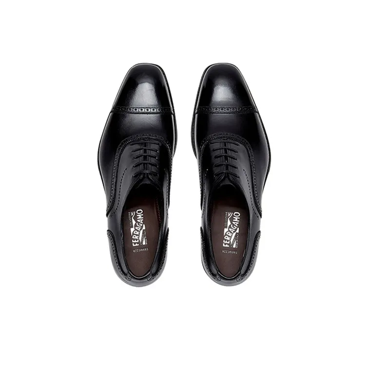Ferragamo Dress Shoes Men Low-Top Black-3